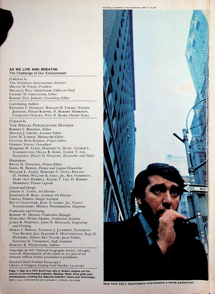 AS WE LIVE AND BREATHE : The Challenge of Our Environment