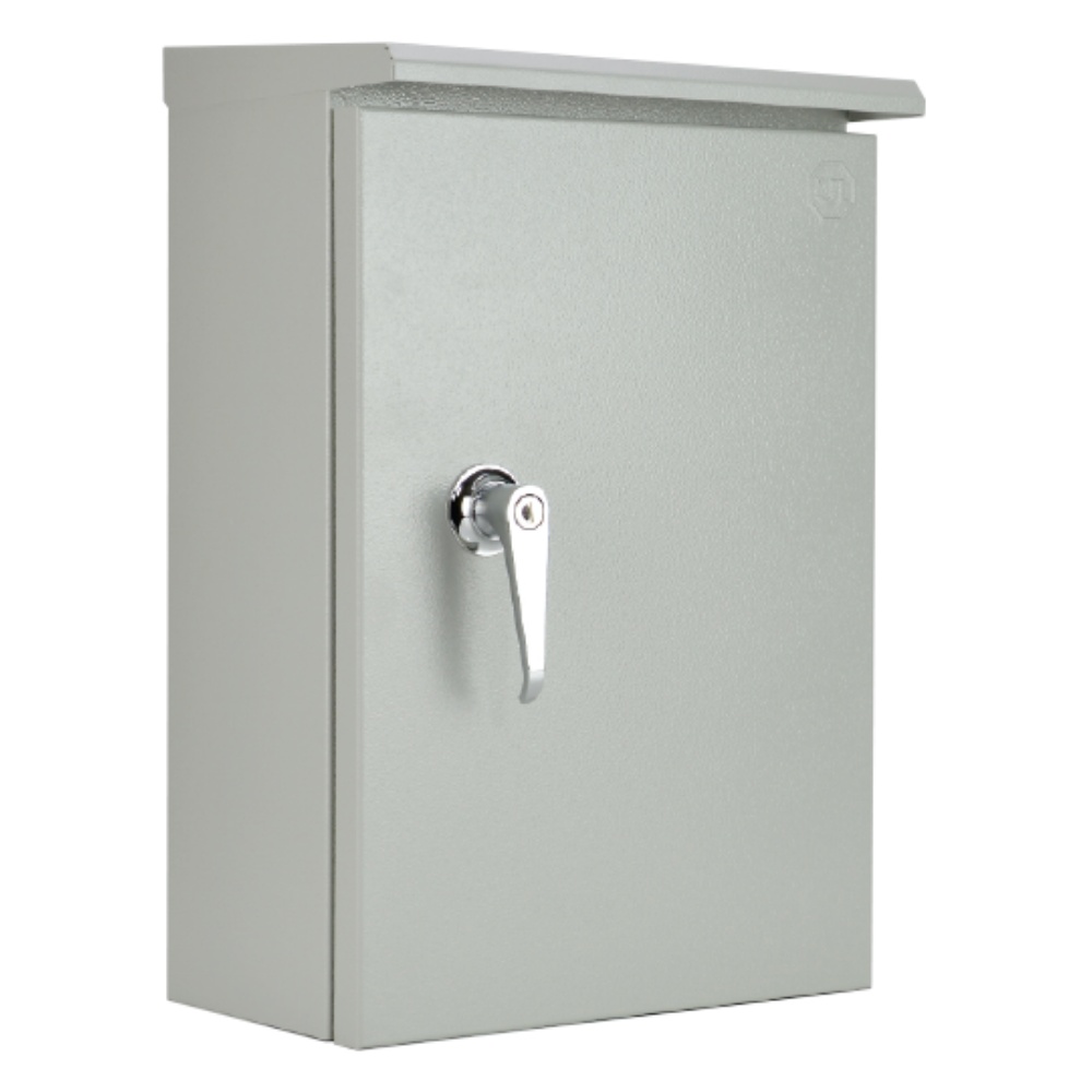 ตู้เหล็กกันน้ำมีหลังคา KBSW 9007 ขนาด 640x920x250 mm.