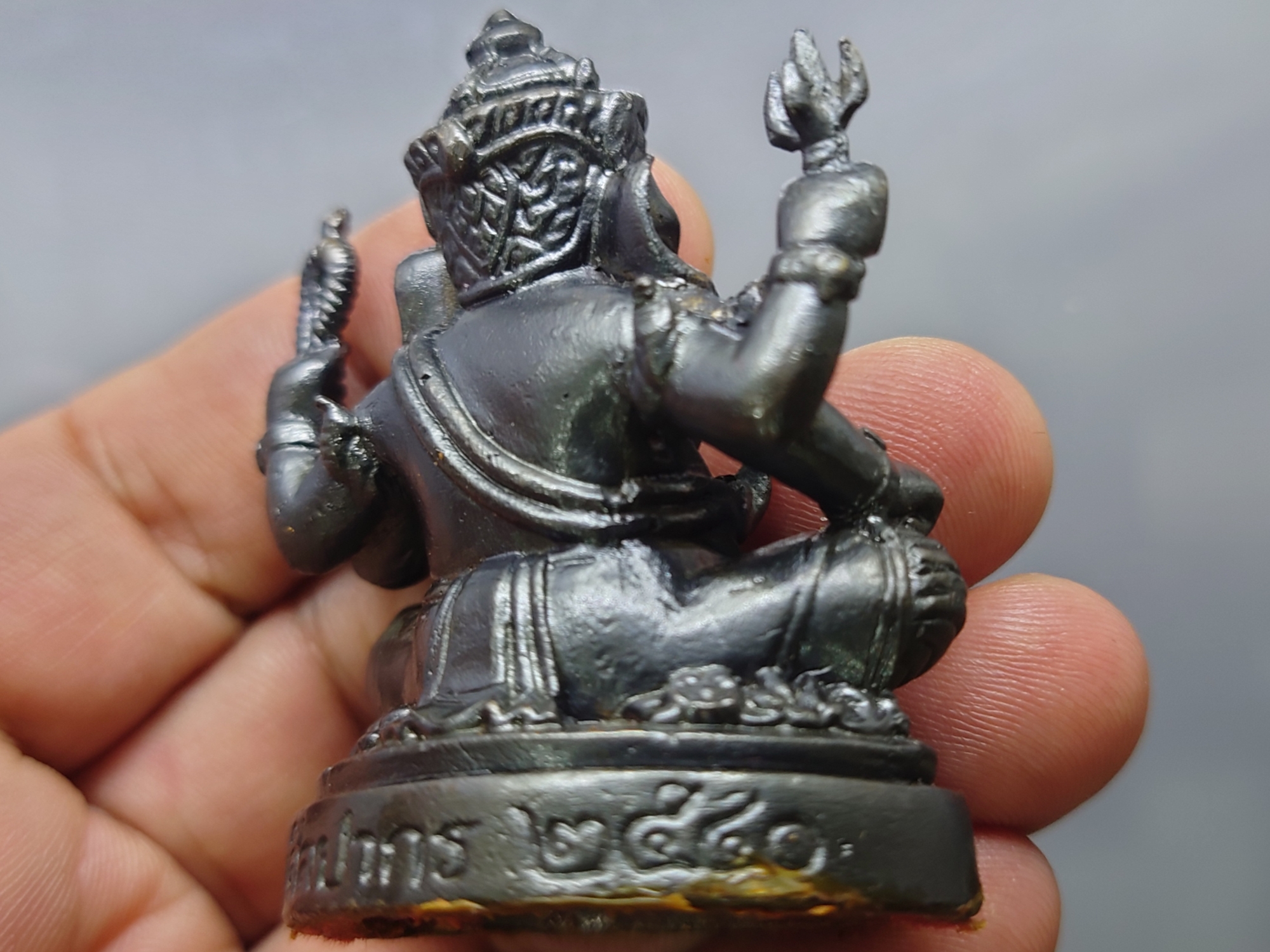 พระพิฆเนศ กรมศิลปากร รุ่นแรก เนื้อนวะโลหะผสม ขนาดสูง 5 เซน ปี2540 นิยม สภาพสวย รับประกันแท้