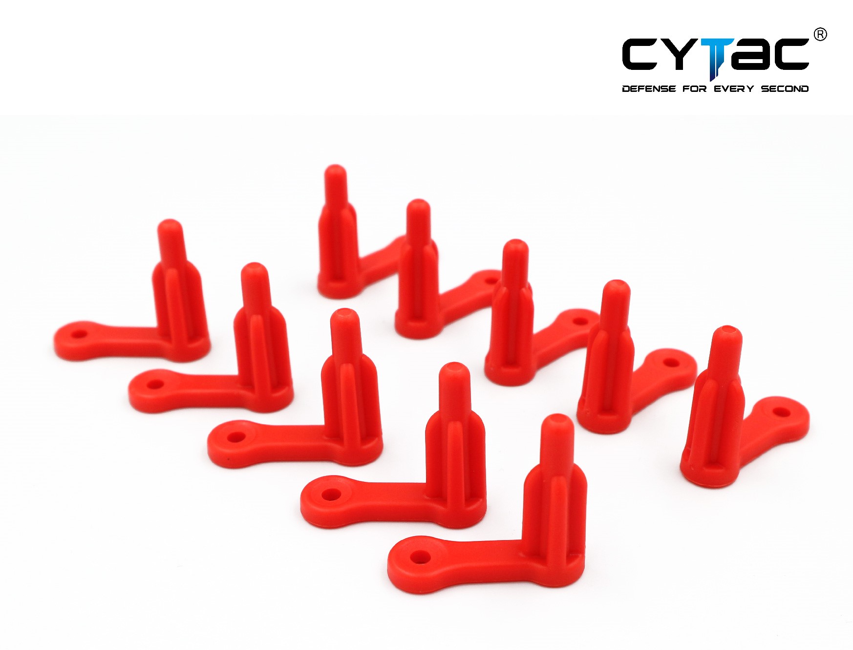 🇹🇭 628 ไทยแลนด์ แทคติคอล ตัวเซฟตี้รังเพลิง 9 mm. (10 ตัว / ชุด) ยี่ห้อ CYTAC Safety Chamber Flags 9 mm Thailand Tactical