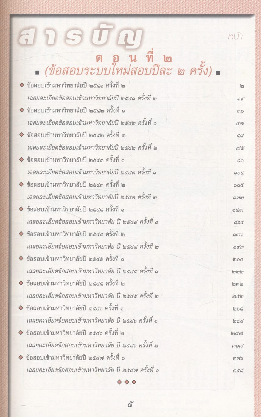 เฉลยข้อสอบ Entrance ภาษาไทย ๑๕ พ.ศ.