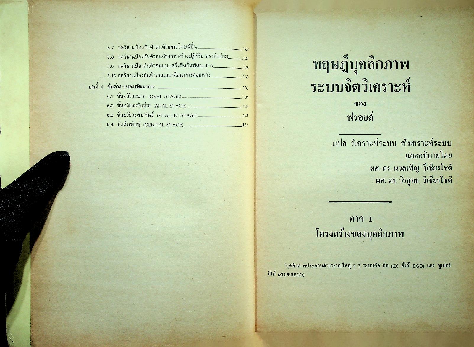 ทฤษฎีบุคลิกภาพระบบจิตวิเคราะห์ของฟรอยด์