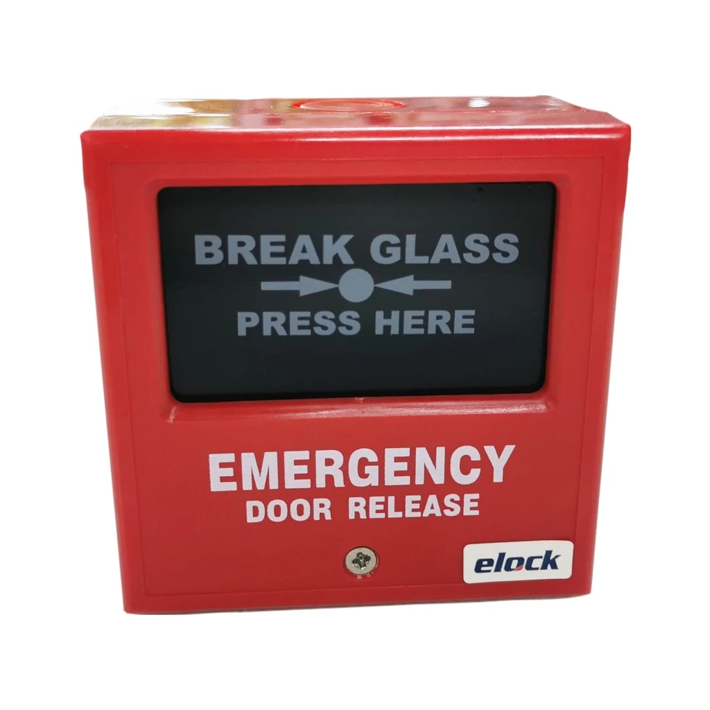 Emergency Break Glass สำหรับ Access Control (สีแดง) elock EL-EB4R