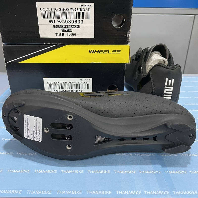 รองเท้า * ลดล้างสต๊อก * เสือหมอบ Wheel23 w23 รองเท้าปั่นจักรยาน คลีทเสือหมอบ