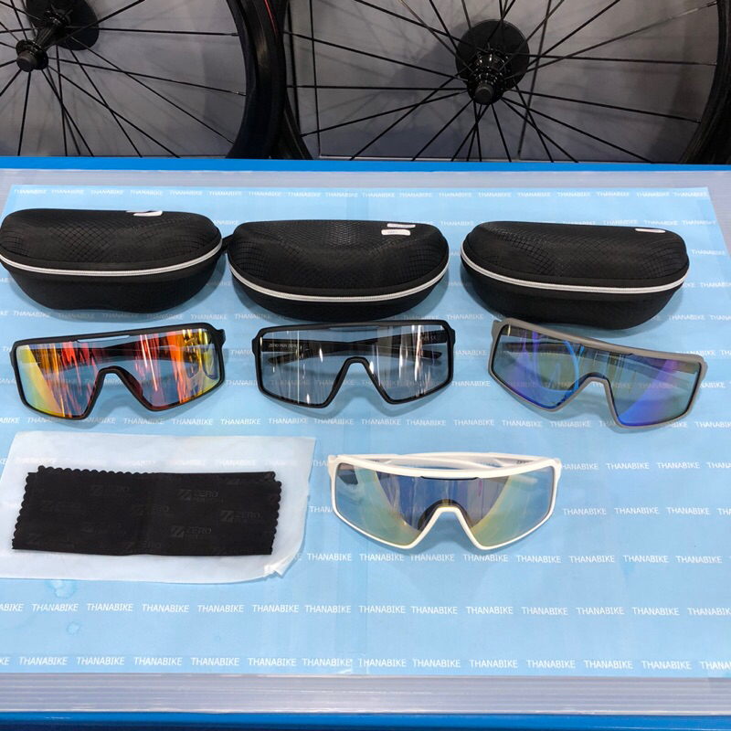 แว่นตาจักรยาน ZERO เล็นต์ Photochromic UV Protection กีฬากลางแจ้ง กันแดด ออโต้ปรับแสงได้ ถนอนสายตา