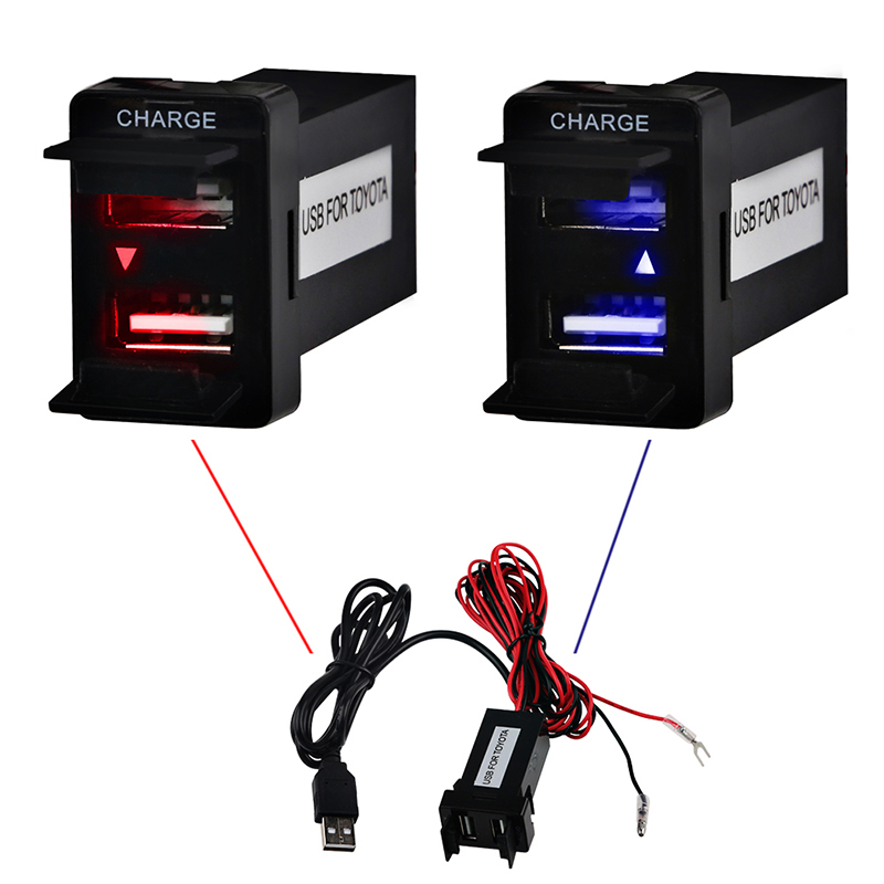 ช่อง USB Charger&Audio สำหรับ Toyota Vios / Yaris / Altis / REVO / New Fortuner / Camry