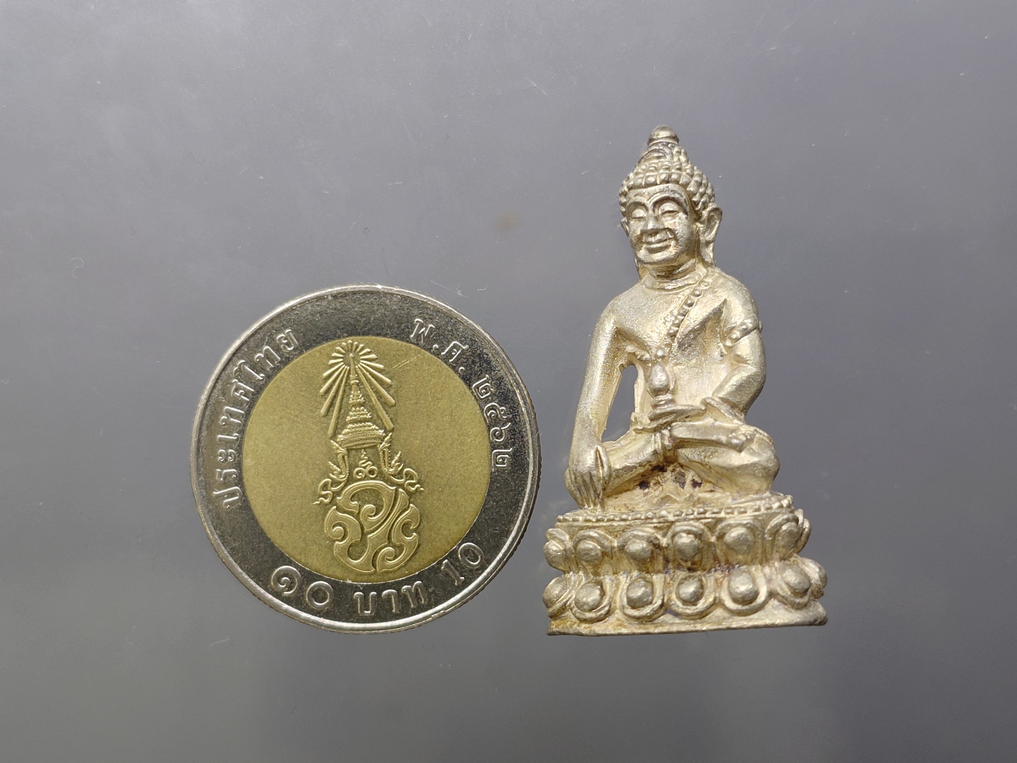 พระกริ่ง ร่มไทร ๘๐ เนื้อเงิน (สร้าง 200 องค์) ญสส 80 พรรษา สมเด็จพระญาณสังวร สมเด็จพระสังฆราช วัดบวรนิเวศๆ ปี2536 พร้อมกล่องเดิม นิยม รับประกันแท้ออกวัด