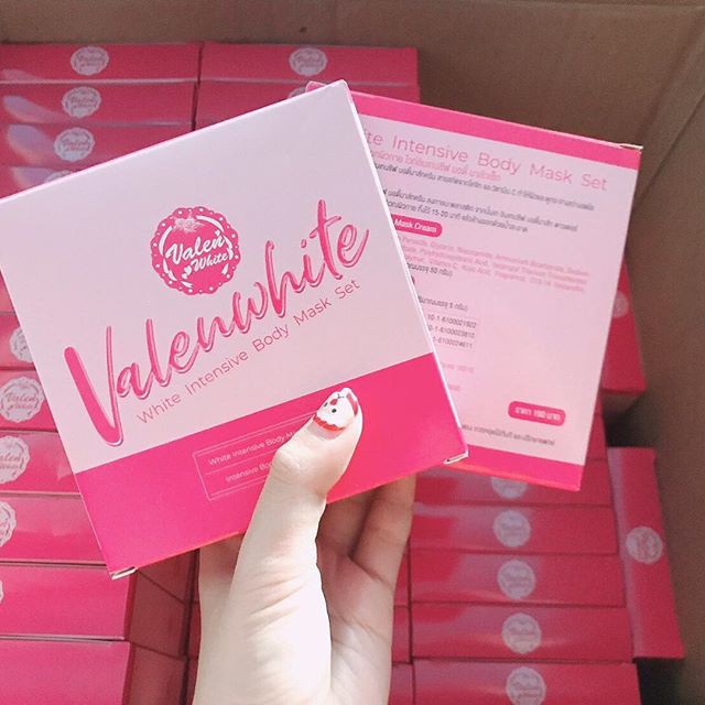 ครีมขัดผิววาเลนไวท์ ขัดผิวขาว Valenwhite แพ็คเกจใหม่