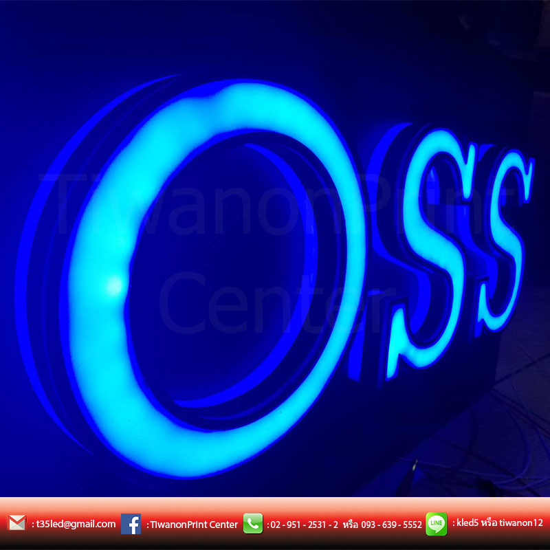 BOSS งานป้าย LED Neon Flex สีสันสดใส หลายหลายสไตล์