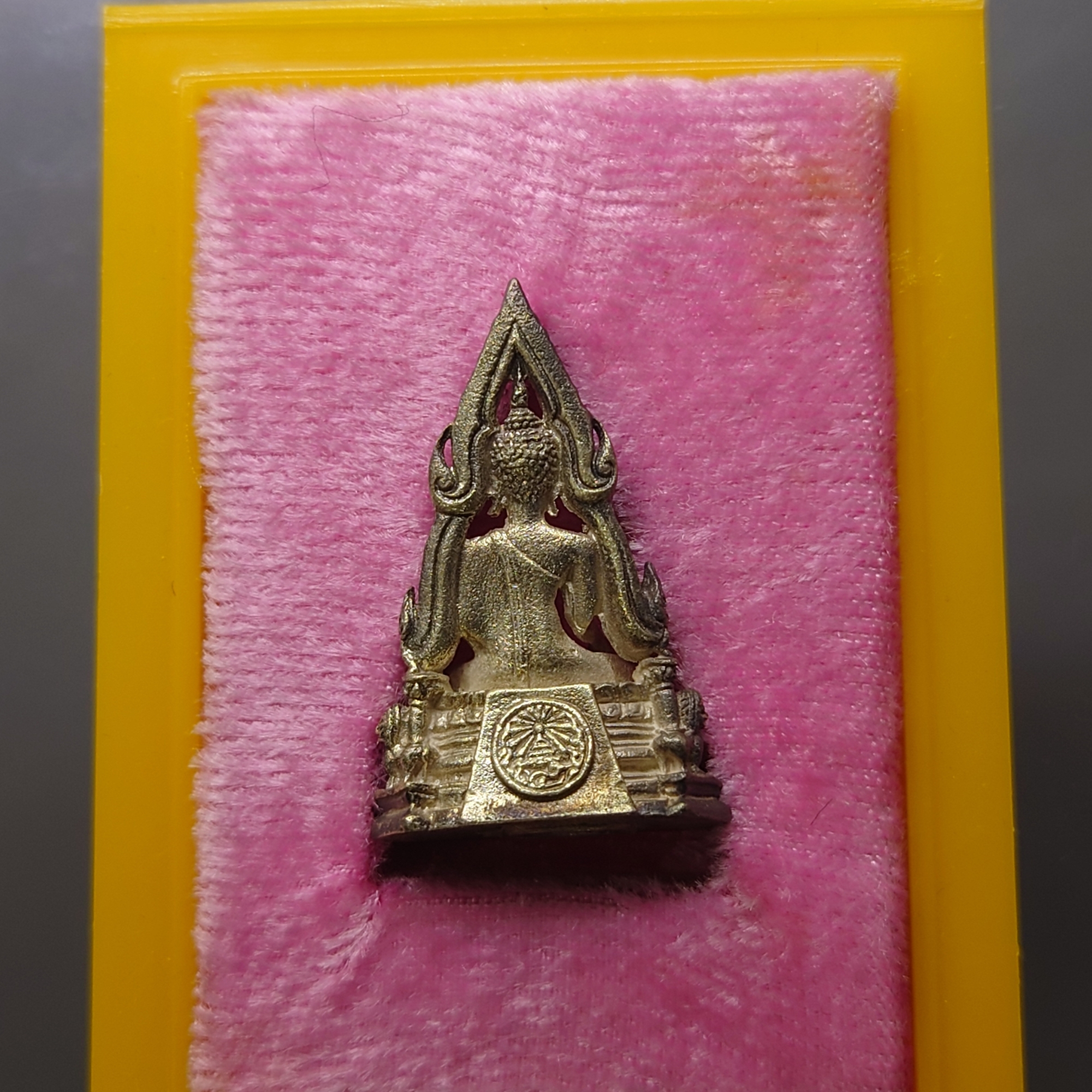 กริ่งพระพุทธชินราช เนื้อเงิน รุ่นพระราชพิธีสมโภช วัดเบญจมบพิตรดุสิตวนาราม ปี2527 พร้อมตลับเดิม