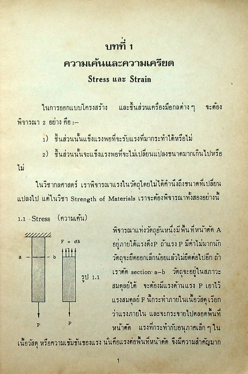 ความแข็งแรงของวัสดุ STRENGTH OF MATERIALS