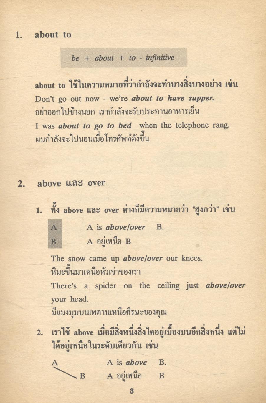 English Usage การใช้คำและการใช้ภาษาอังกฤษ