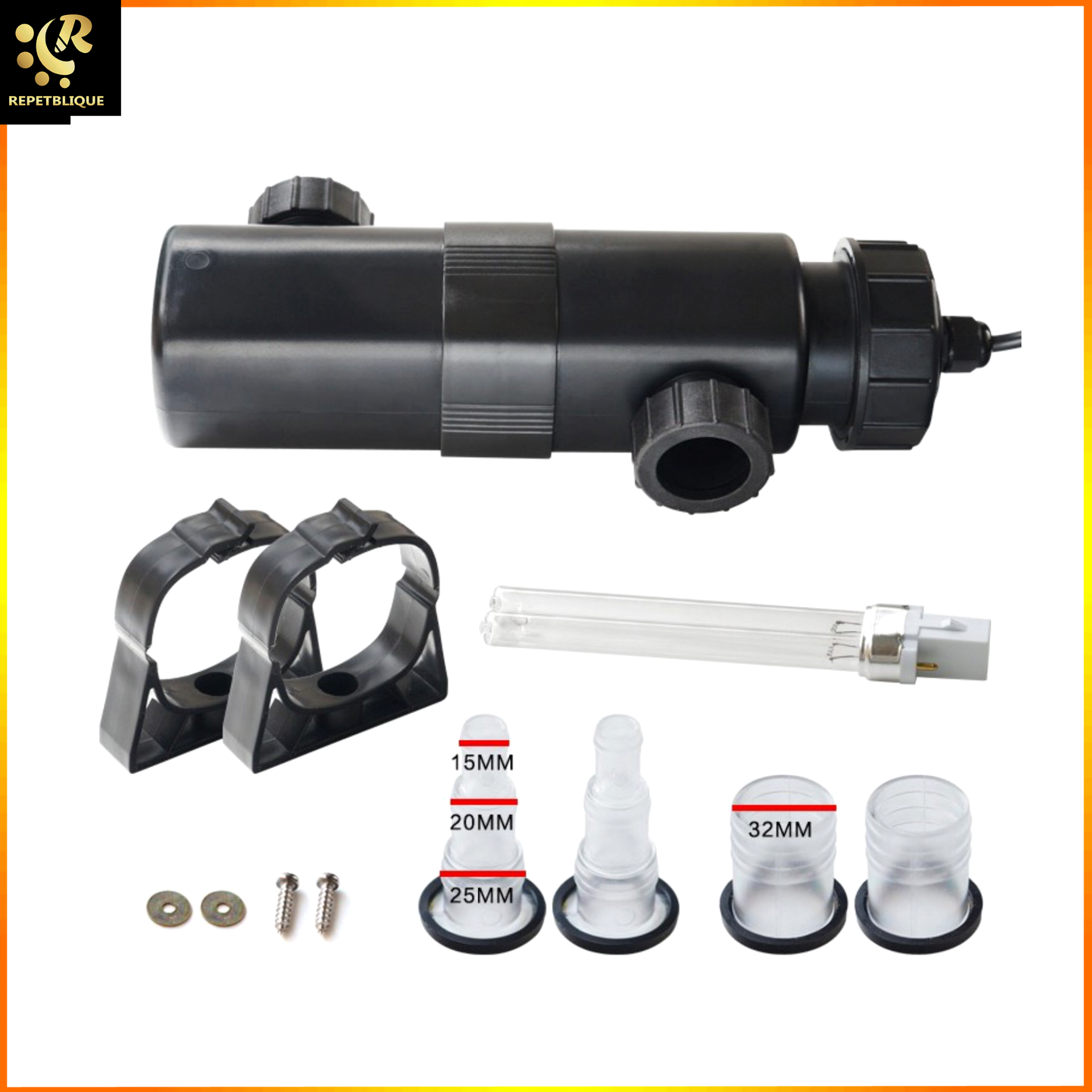 หลอดยูวี ATMAN UV Lamp 36W กระบอกยูวี กำจัดตะไคร่ บ่อปลา ตู้ปลาทะเล ตู้ไม้น้ำ ยูวีตู้ปลา ยูวี 36 วัตต์