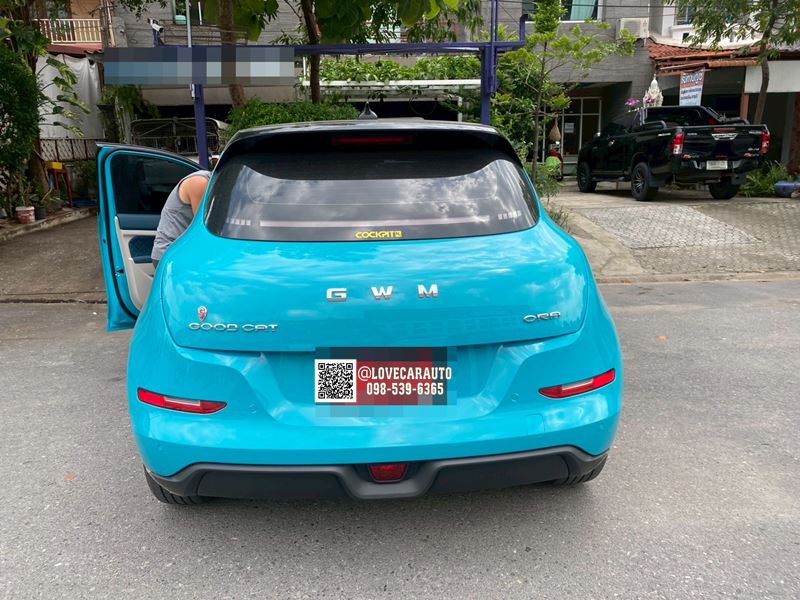 พรมปูพื้นรถยนต์ 6D Good cat พรมvvip น้ำเงินด้ายทอง