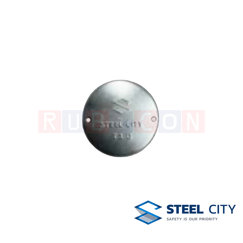 STEEL CITY BYF61 ฝาอ๊อกตะก้อนบ๊อกซ์ ปิดมิด มีขอบหนา 1 mm (OCTAGON COVERS)