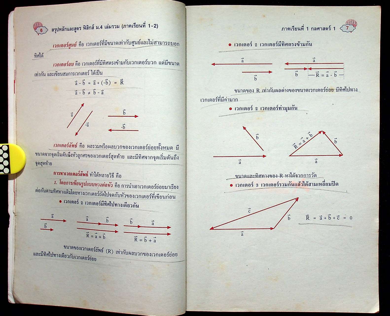 สรุปหลัก & สูตร ฟิสิกส์ ม.4 ฉบับรวมภาคเรียนที่ 1-2 กลศาสตร์ 1-2