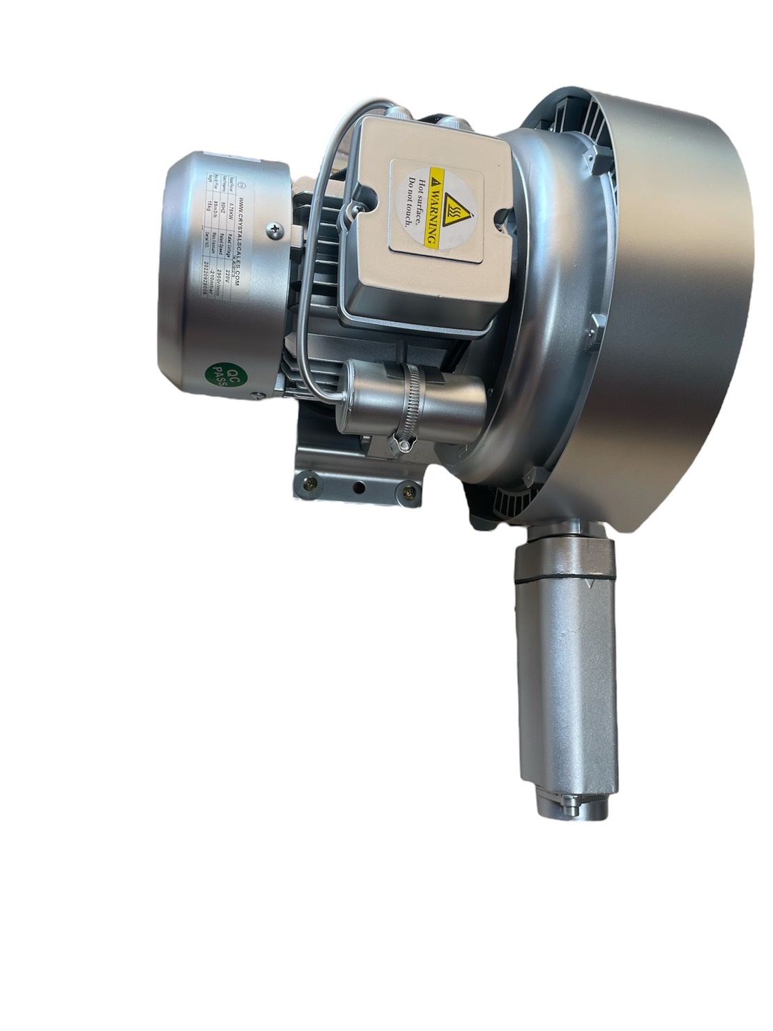 Ring blower double state 0.74 KW 220V 1 แรงม้า ปั๊มริงโบลเวอร์แบบ2 ใบพัดให้แรงลมดูดหรือเป่าสูงใช้ดูดจับชิ้นงานหรือเป่าลมในบ่อบำบัดน้ำเสีย