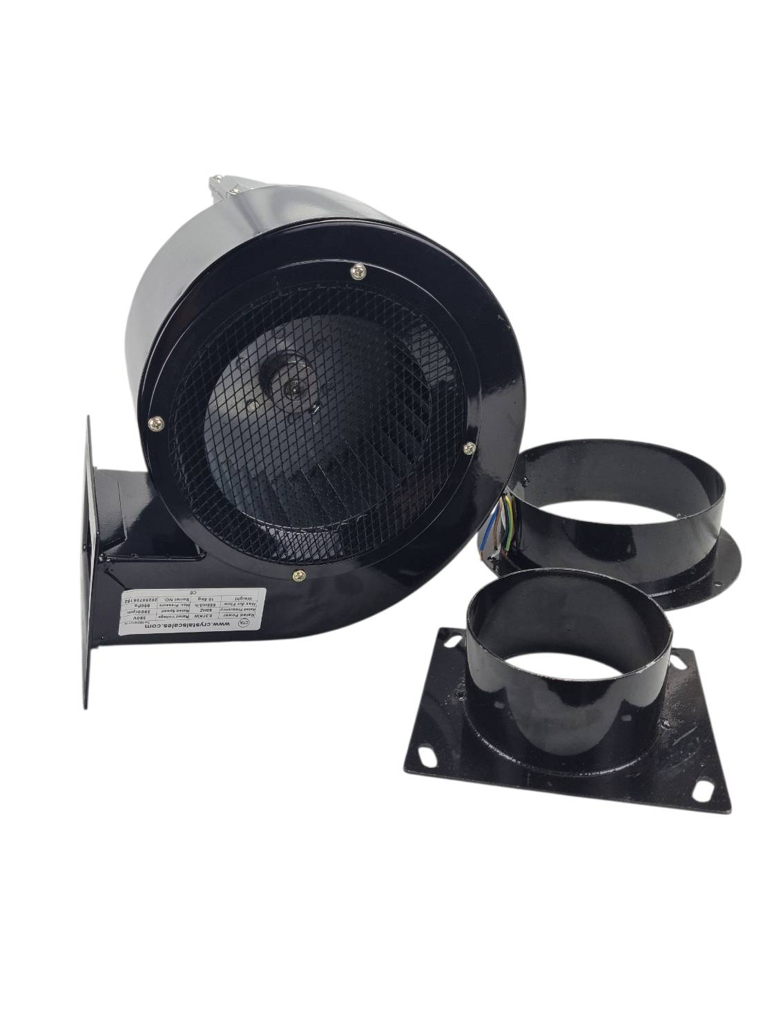 โบเวอร์ดูดและเป่าอากาศ Blower ขนาด0.5แรงม้า(370W)ไฟ 380V Air blowerกรงกระลอกทนความร้อน200องศา