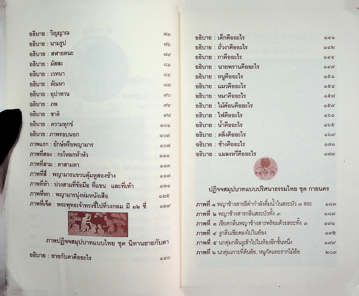 คู่มือศึกษาภาพปฏิจจสมุปบาท ๑แบบทิเบต ๒ แบบไทย ๓.แบบปริศนาธรรมไทย