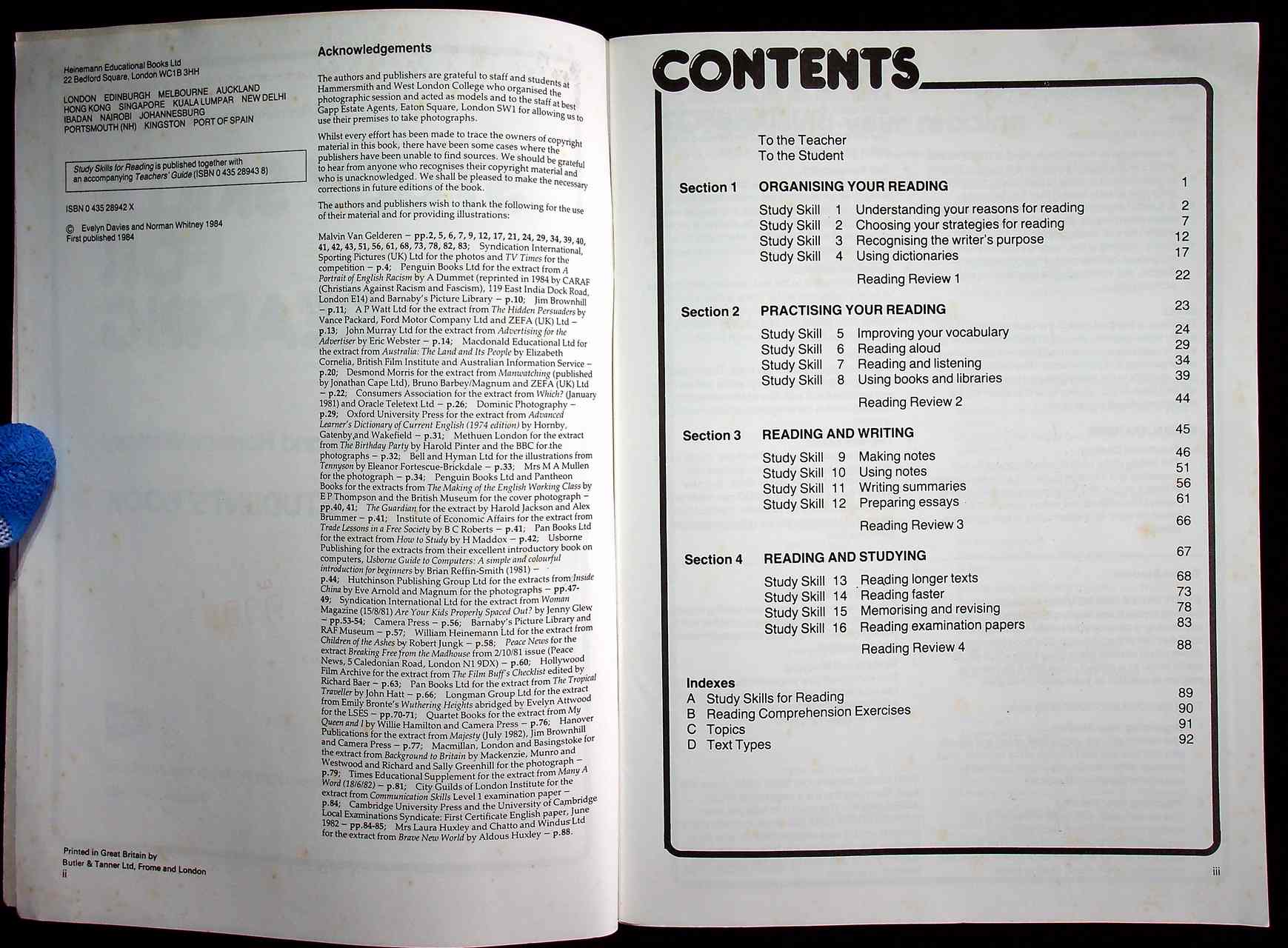หนังสืออ่านเพิ่มเติมภาษาอังกฤษ ระดับมัธยมศึกษา STUDY SKILLS FOR READING