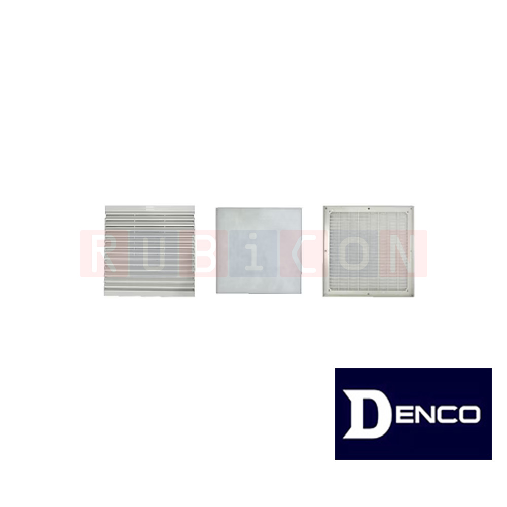 DENCO DF-255 Filter Set ชุดกรองพัดลมระบายความร้อนในตู้คอนโทรล ขนาด : 255x255 มม. (Fan Ventilation Model DF)