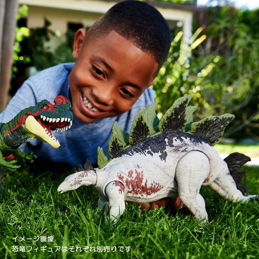 **MTS Toys**Mattel Jurassic World Gigantic Trackers : HLP24 Stegosaurus [ความยาวจากหัวถึงหาง 35 ซ.ม.]