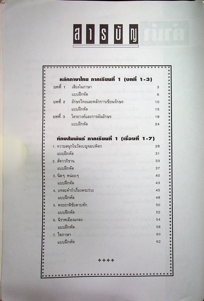 สรุปคำสอนและแบบฝึกหัด ภาษาไทย ม.1 คอร์สกวดเข้ม ภาคเรียนที่ 1