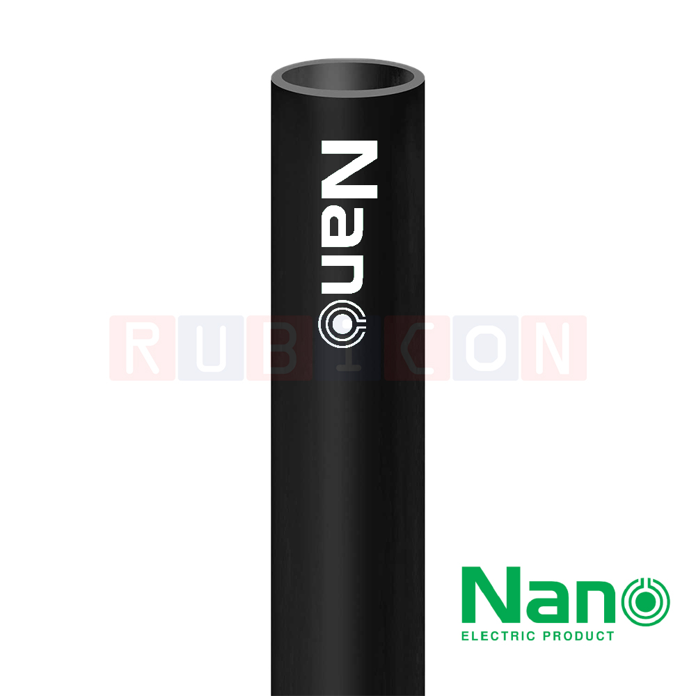 NNPP-B ท่อร้อยสายไฟ uPVC สีดำ ขนาด 16มม,20มม,25มม,32มม,40มม,50มม ความยาว 2.90เมตร (UPVC CONDUIT) NANO