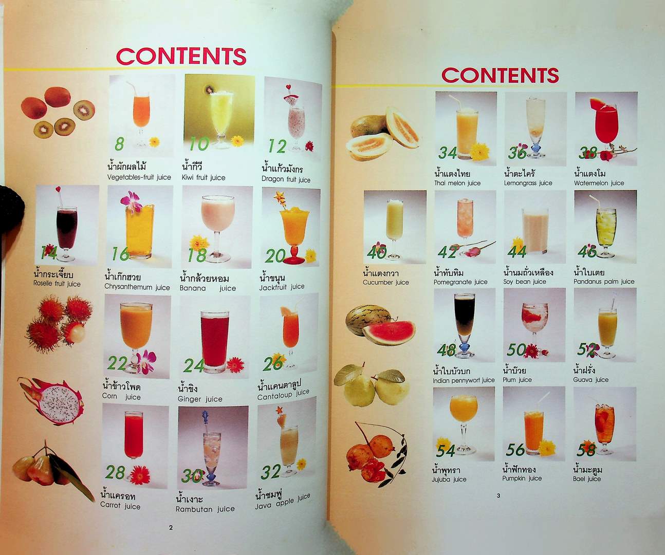 น้ำผลไม้และผัก เครื่องดื่มสมุนไพรเพื่อสุขภาพ