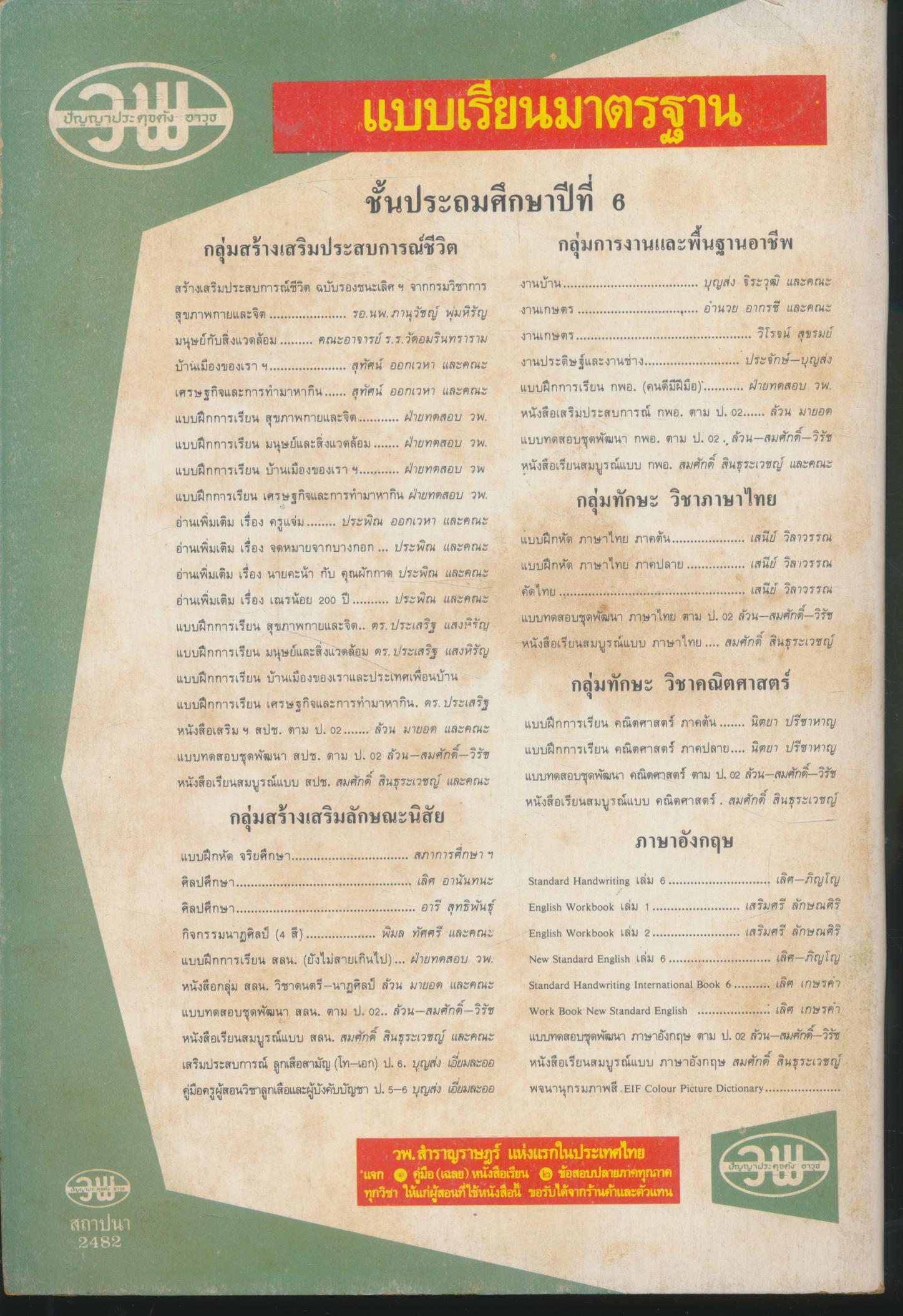 กิจกรรม กพอ. งานเกษตร ชั้นประถมปีที่ 6