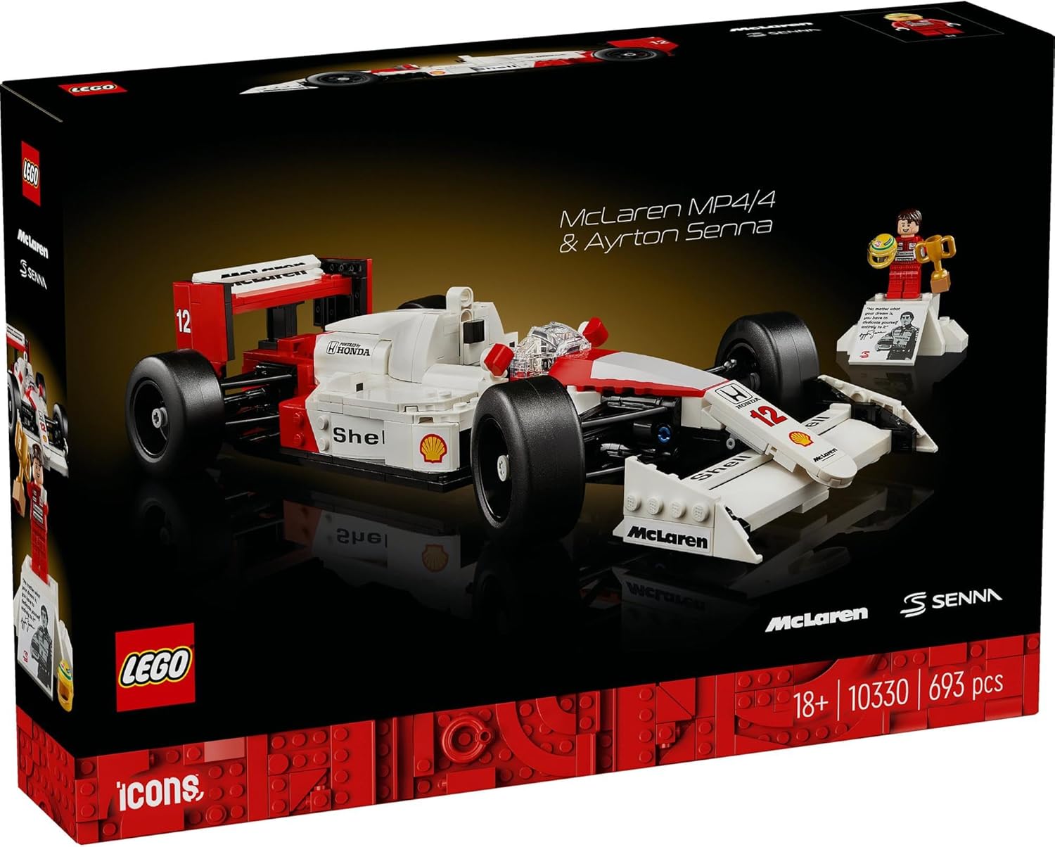 **MTS Toys**เลโก้ Lego 10330 Icons : McLaren MP4/4 & Ayrton Senna