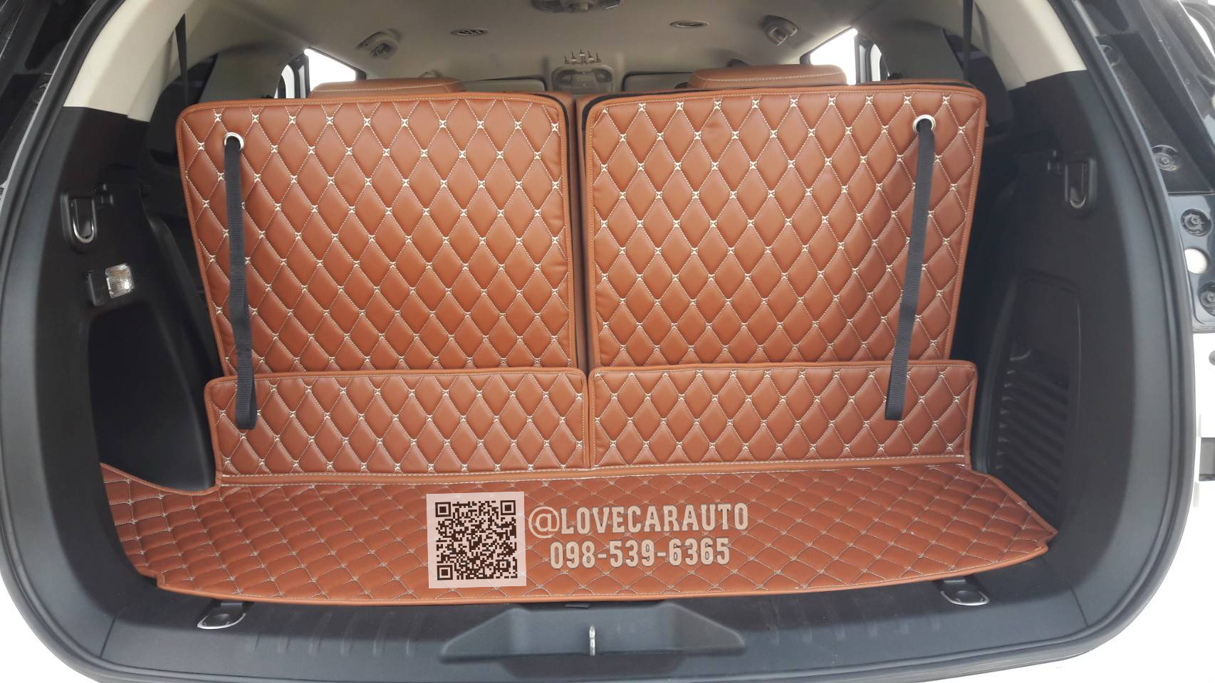 พรมปูพื้นรถยนต์ 6D ISUZU MU-X 2022 สีน้ำตาลเข้ม