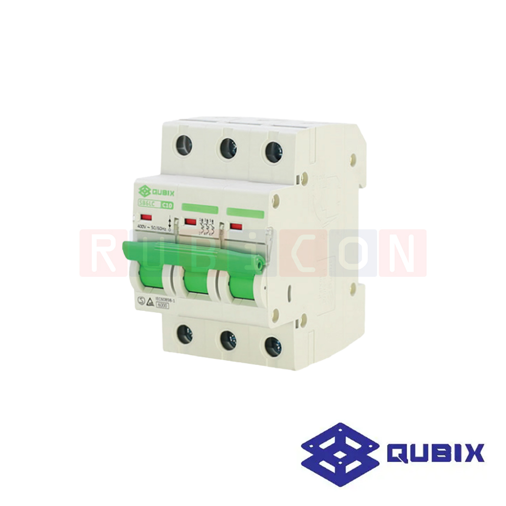 QUBIX SB6LC 63A 3P 6kA เซอร์กิตเบรกเกอร์ (MINIATURE CIRCUIT BREAKER) MCB SB6LC-SERIES