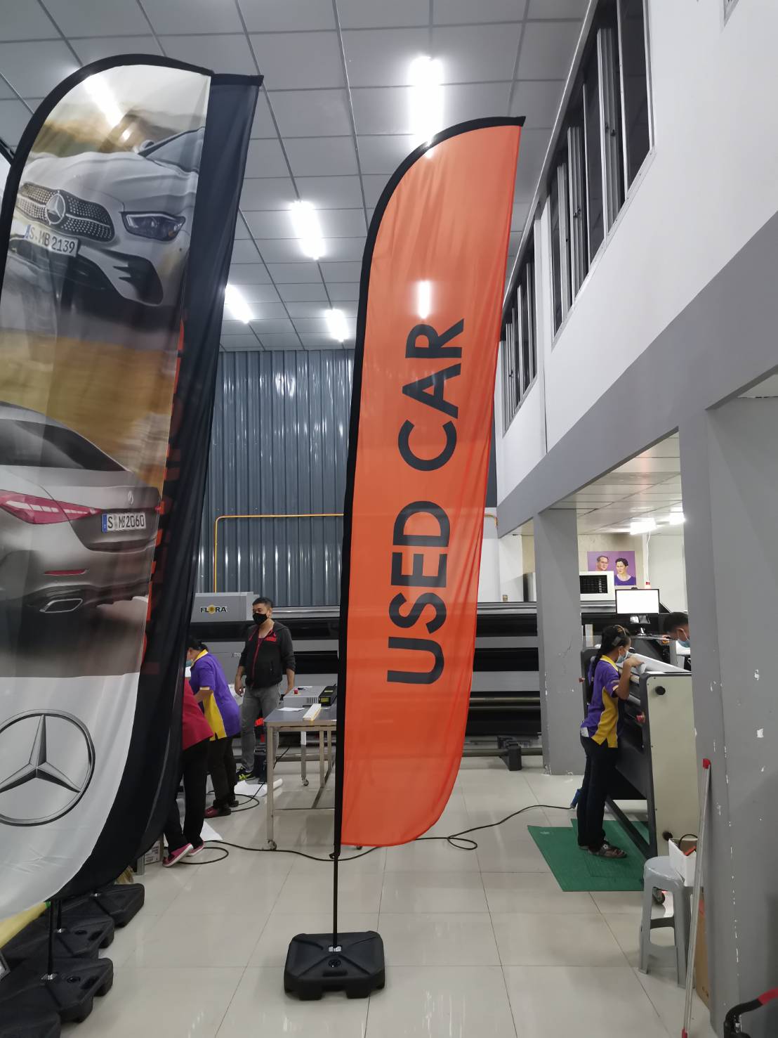 งานป้ายชุดธงชายหาด ขายเป็นชุดพร้อมงานพิมพ์ งานป้ายธงชายหาด เอ็มจี เชียงแสง PREMIUM CERTIFIED USED CAR