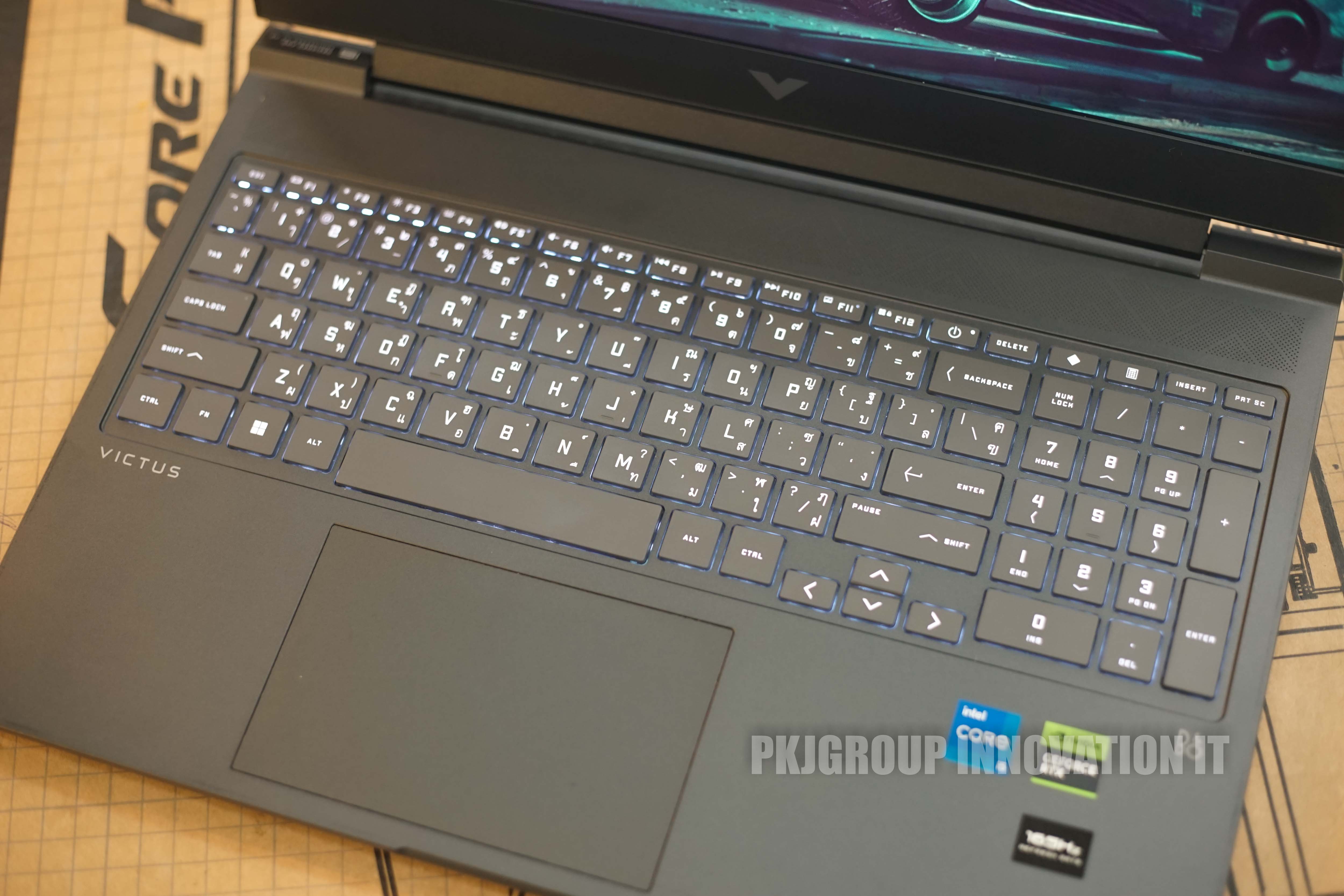 โน๊ตบุ๊คเล่นเกมมือสอง HP Victus 16-R0133TX i5-13500HX RAM 16GB M.2 512GB RTX4050 16.1" 165Hz