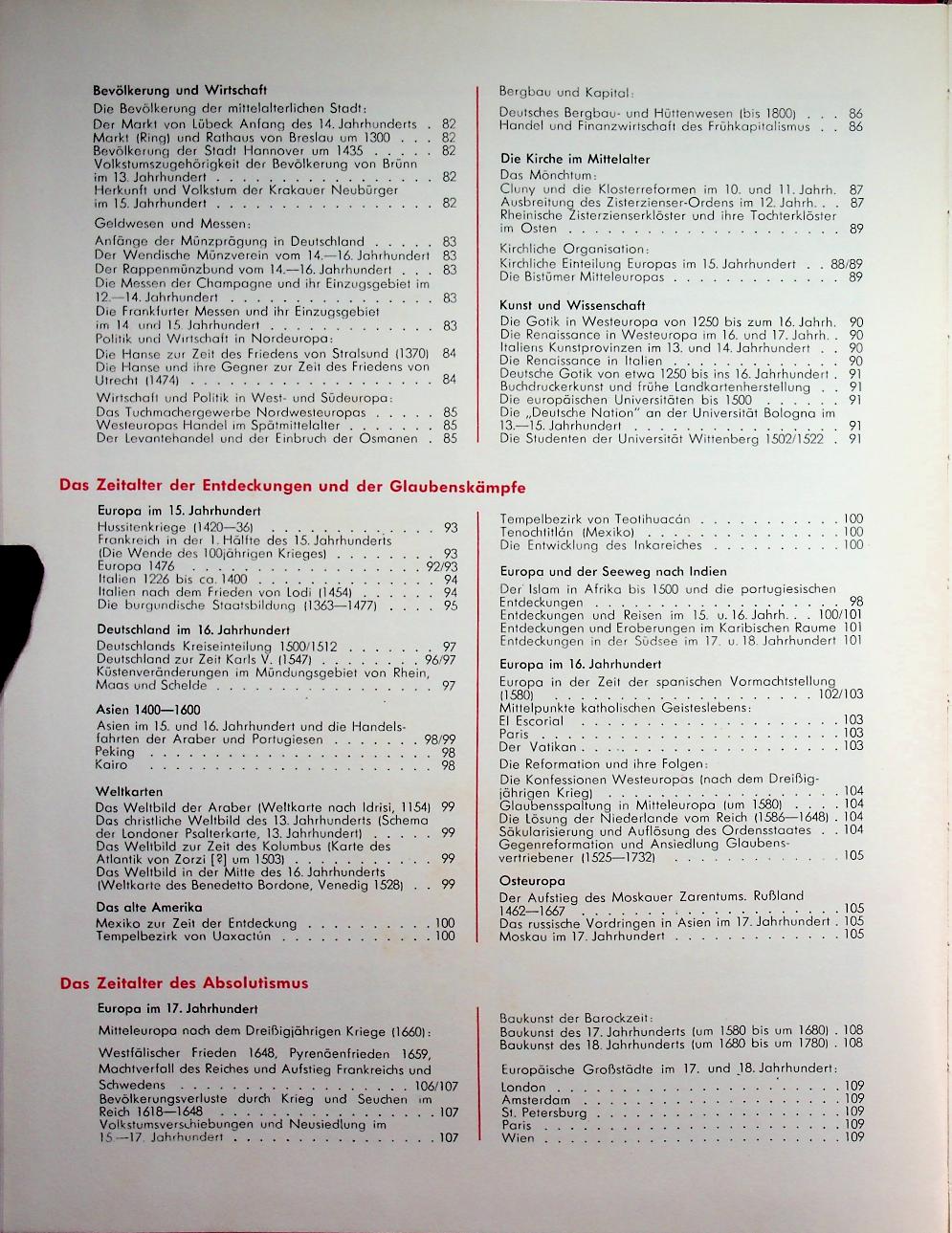 Großer Atlas zur Weltgeschichte (ฉบับภาษาเยอรมัน)