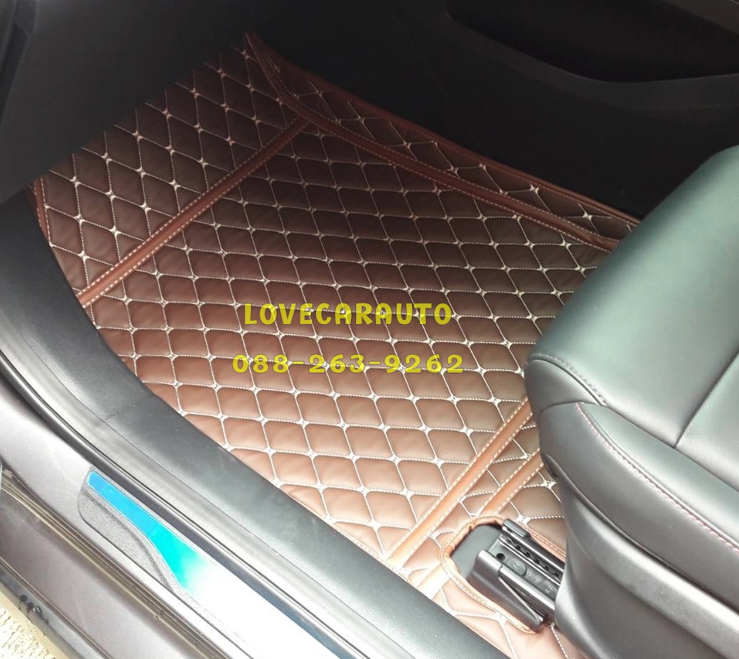 พรมปูพื้นรถยนต์ 6D MG5 2022 สีกาแฟ