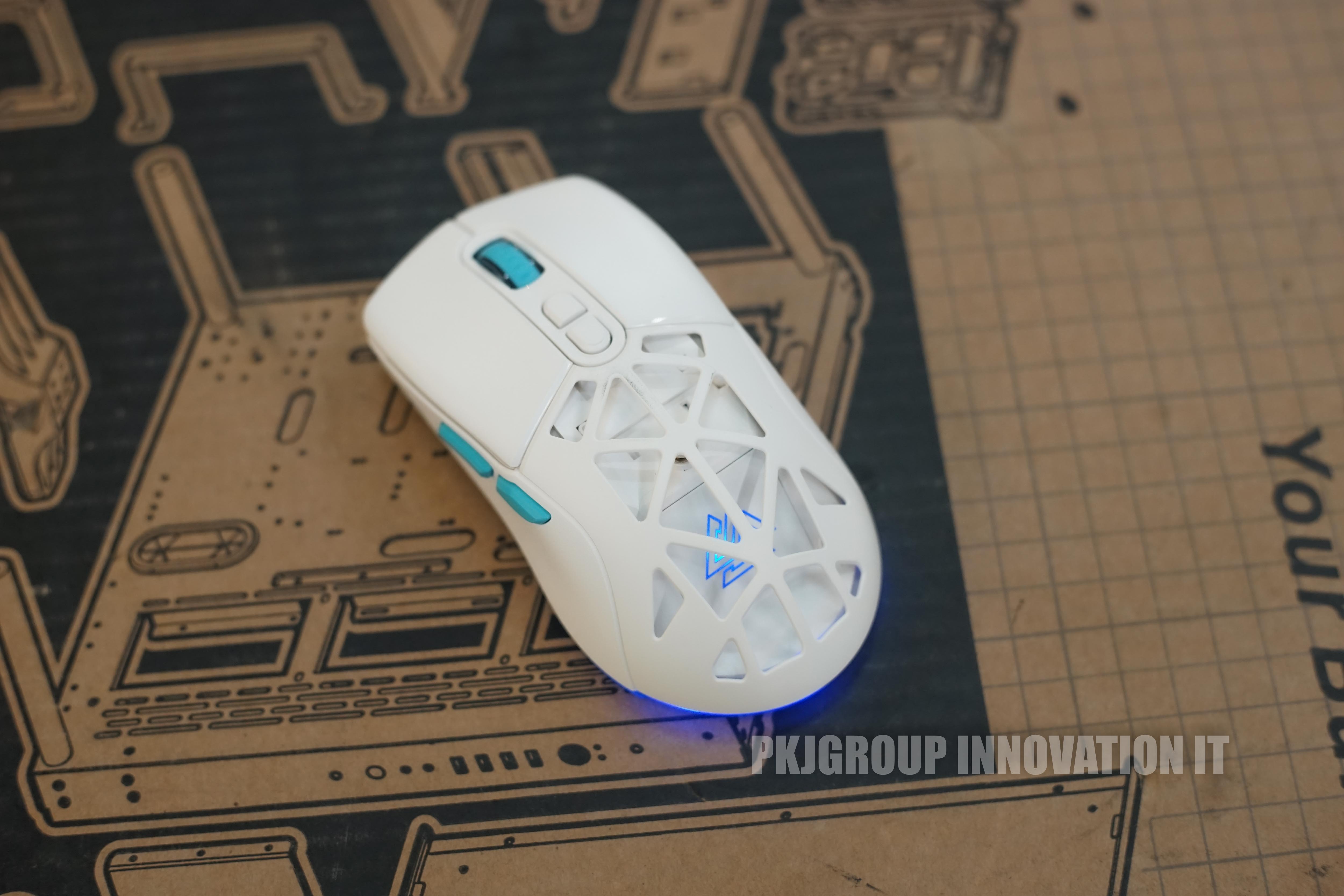 เมาส์เล่นเกมของใหม่ EGA Type M14 สีขาวสวยๆ Tri-Mode ใช้ได้ทั้งสาย Bluetooth Wireless