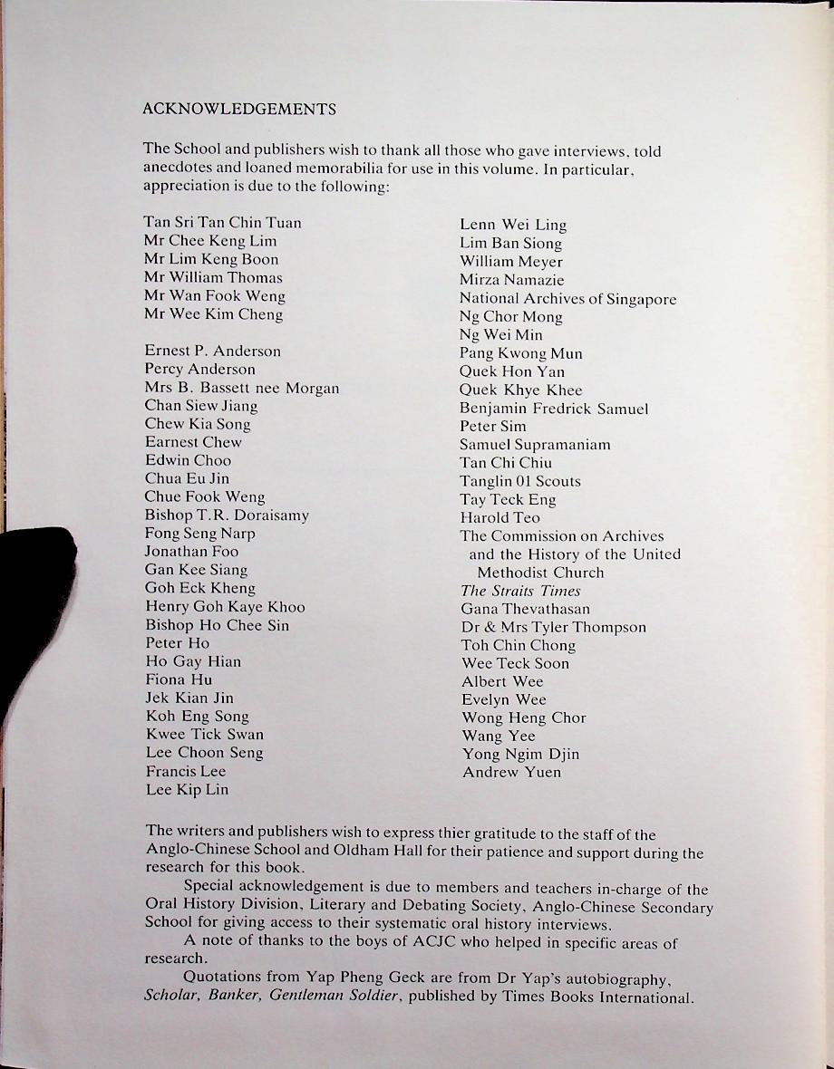 HEARTS HOPES & AIMS : The Spirit of the Anglo-Chinese School