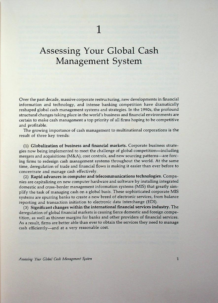 Global Cash Management