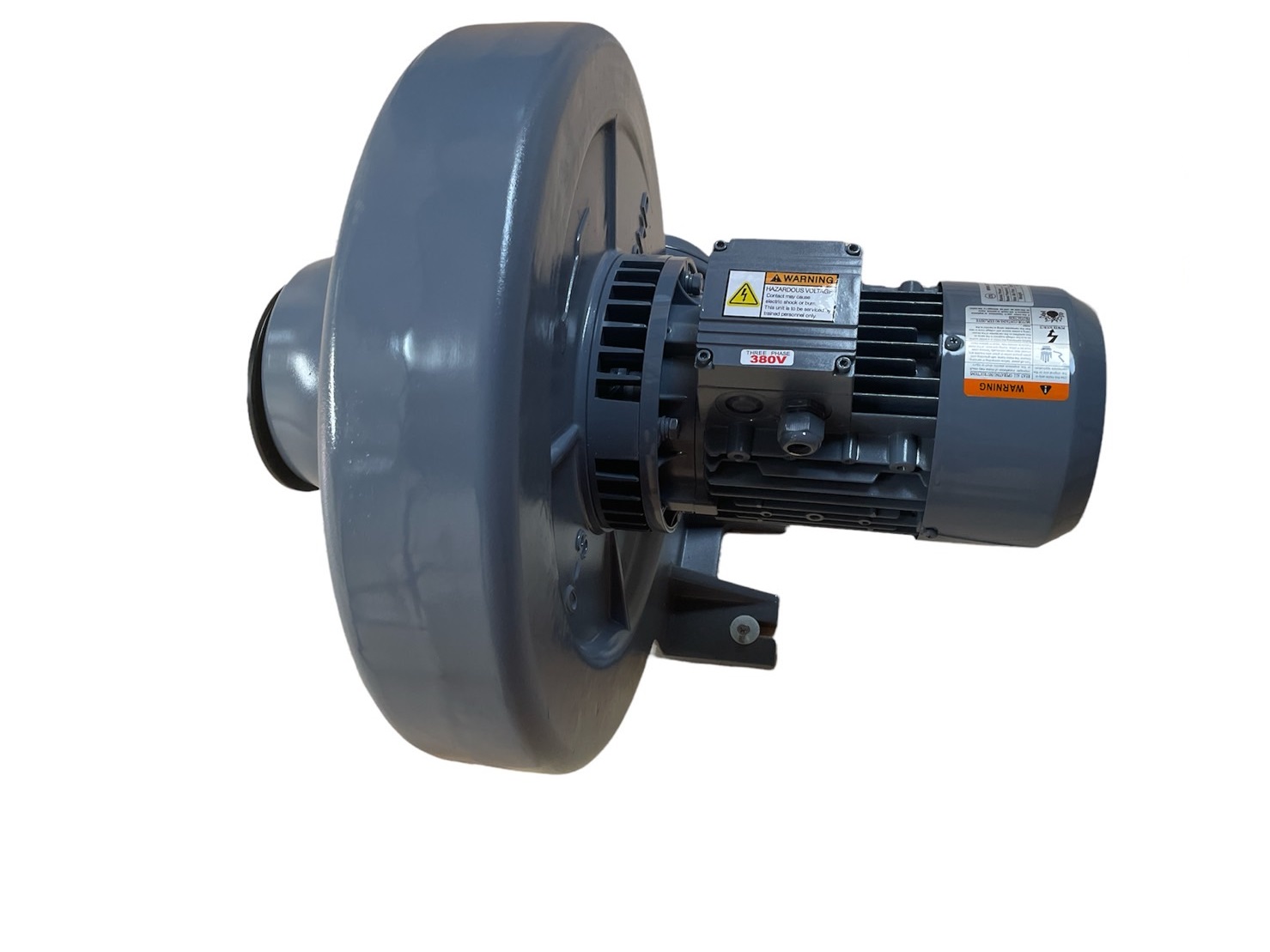 Industrial Centrifugal Fan (Heat) พัดลมโบลเวอร์สำหรับดูดอากาศร้อน 200 องศา 3HP 380V ใช้ในงานอบร้อนหรือเป่าแห้ง