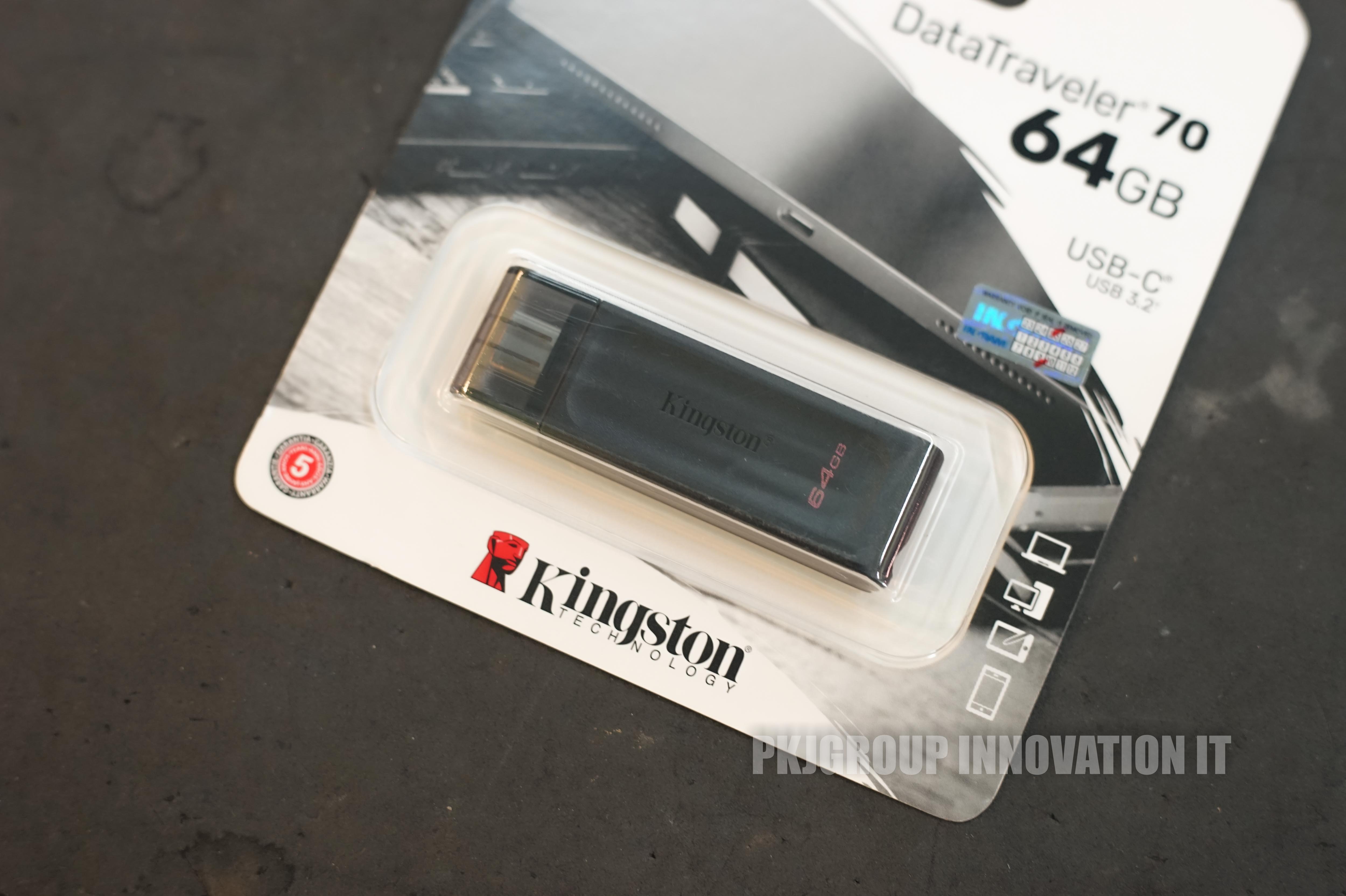 Flashdrive 64 GB ของใหม่ Kingston USB 3.2 Type-C DataTraveler 70