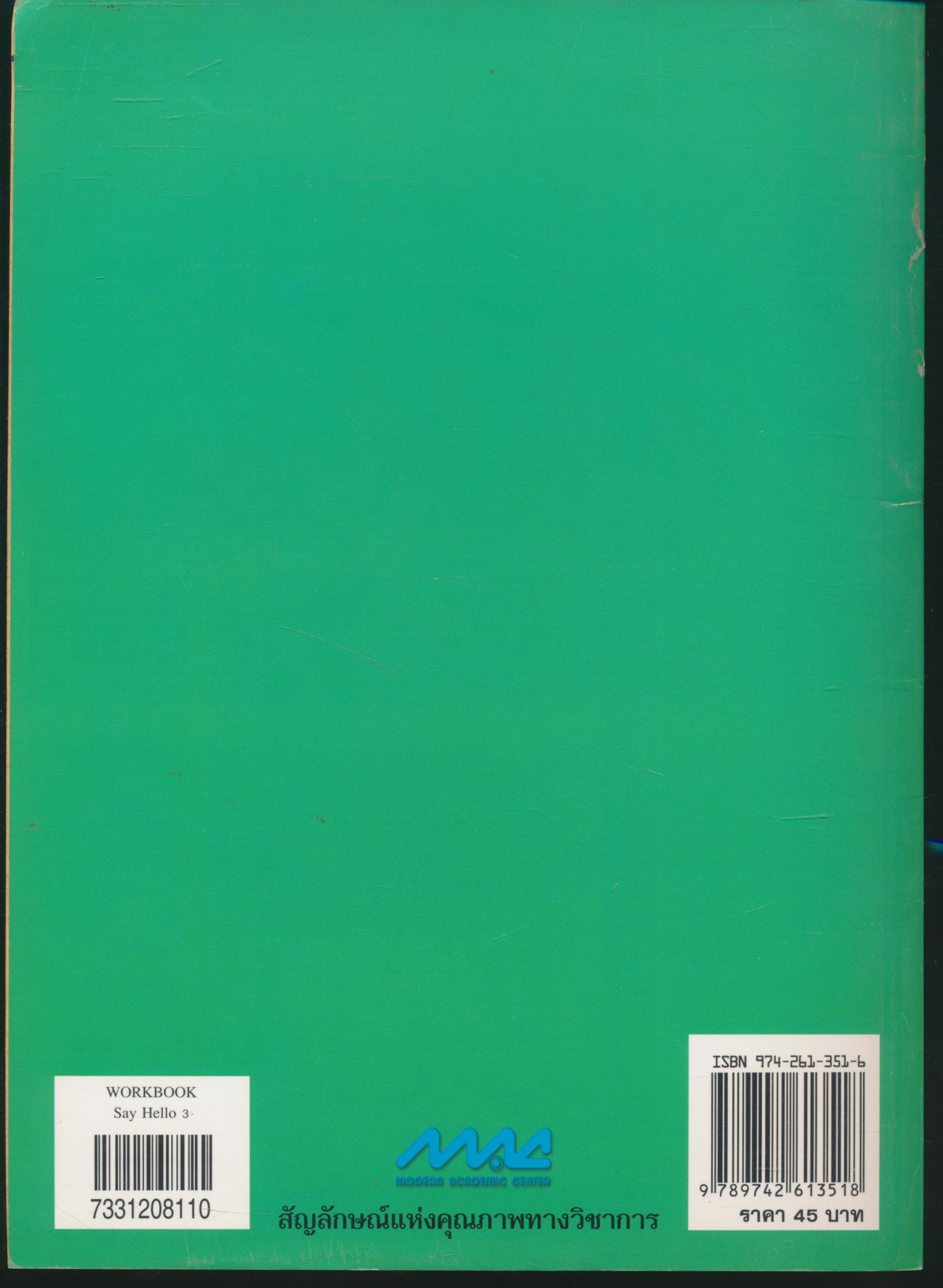 WORKBOOK Say Hello 3