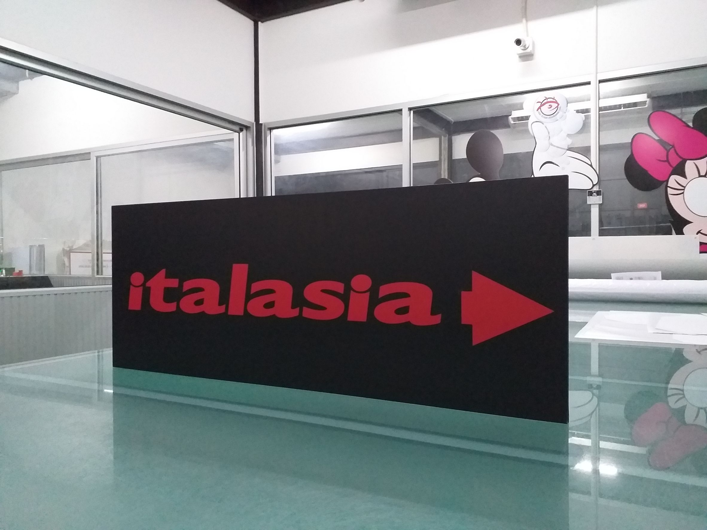 งานป้ายพิมพ์UVลงบนแผ่นอะคริลิค สำหรับทำป้ายตู้ไฟป้ายกล่องไฟ งานITALASIA