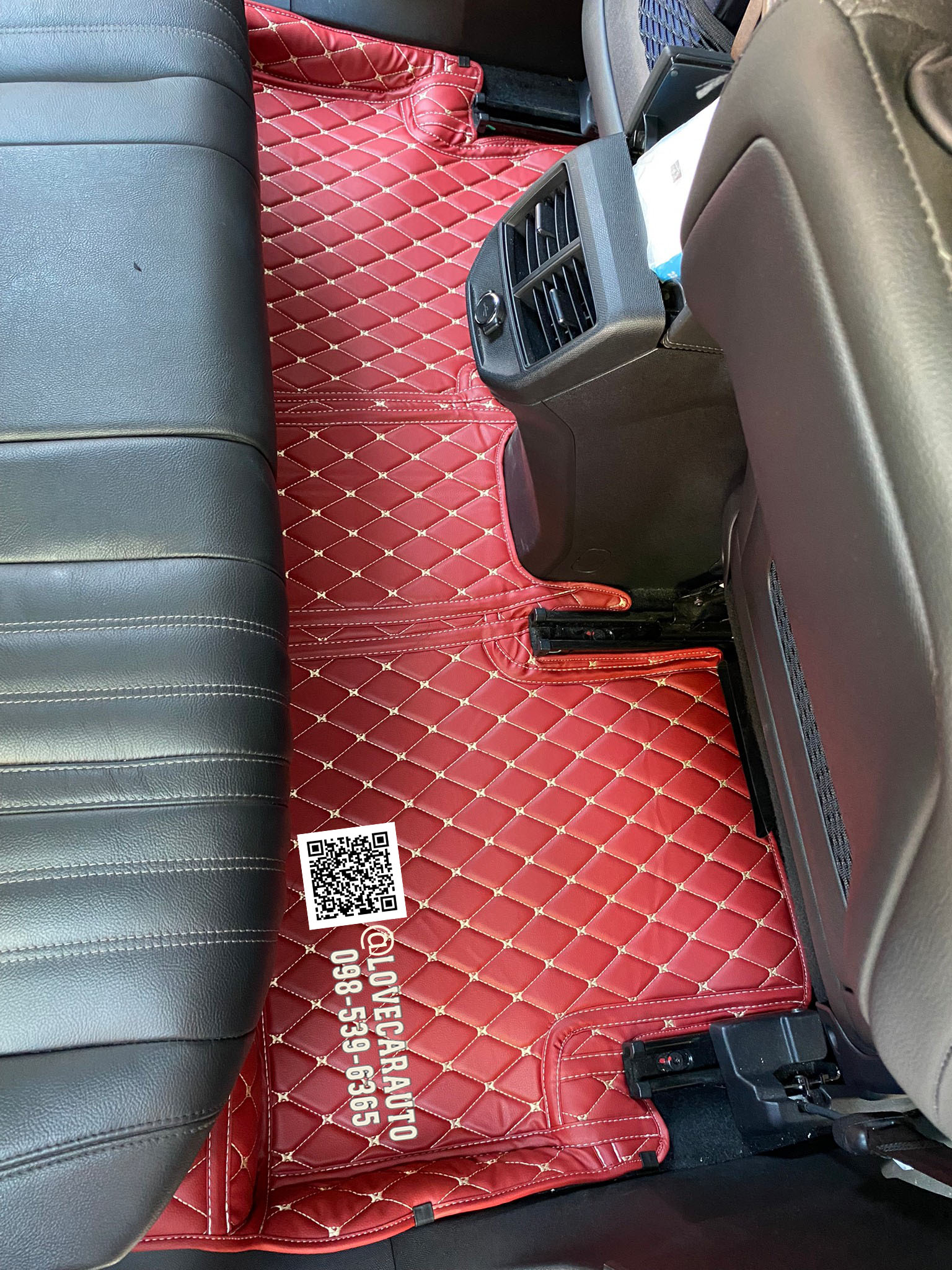 พรมปูพื้นรถยนต์ พรม6D Peugeot 3008 สีแดงไวน์