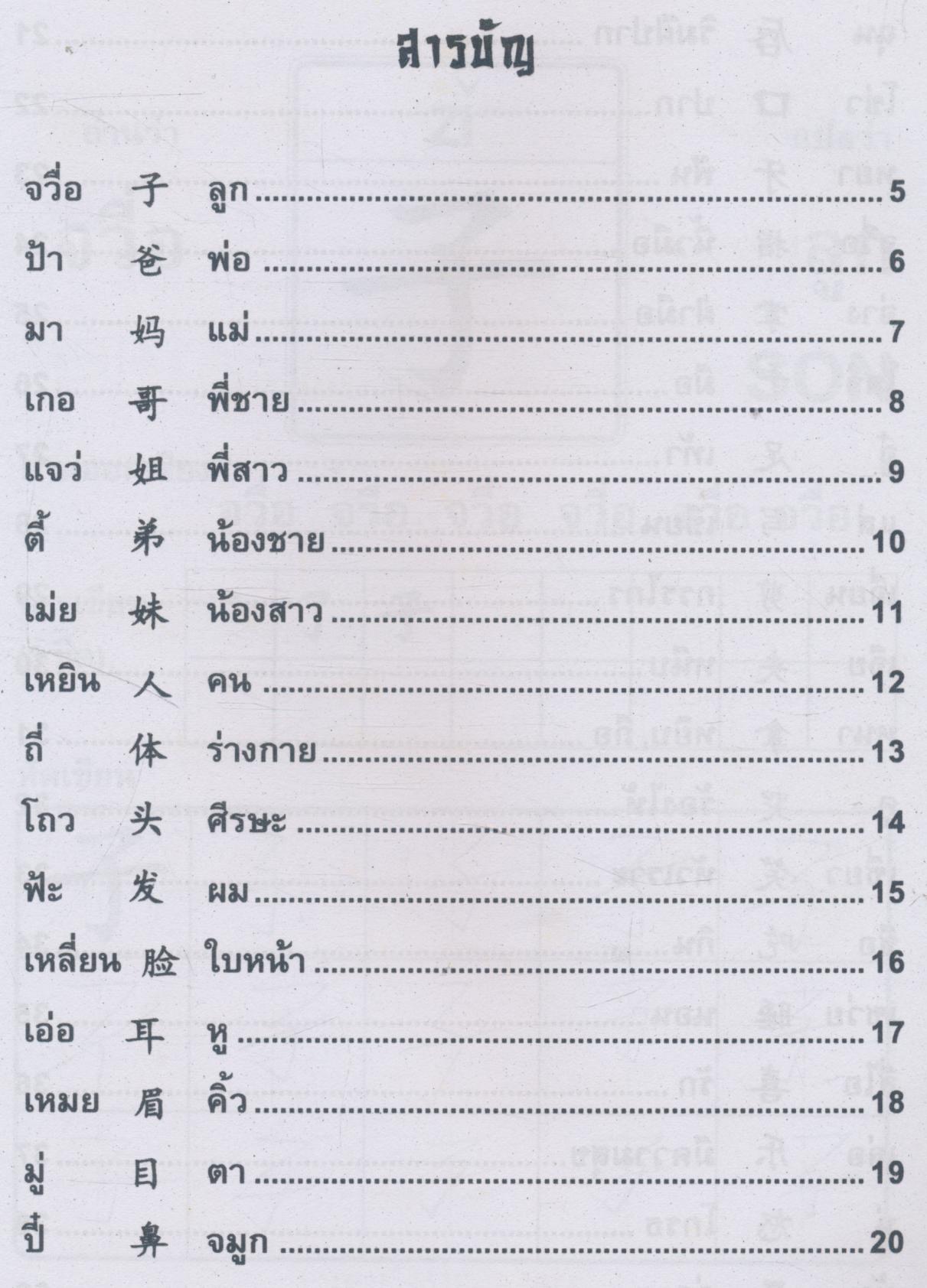 หัดอ่าน-เขียน คำศัพท์ ภาษาจีนกลาง เล่ม 2