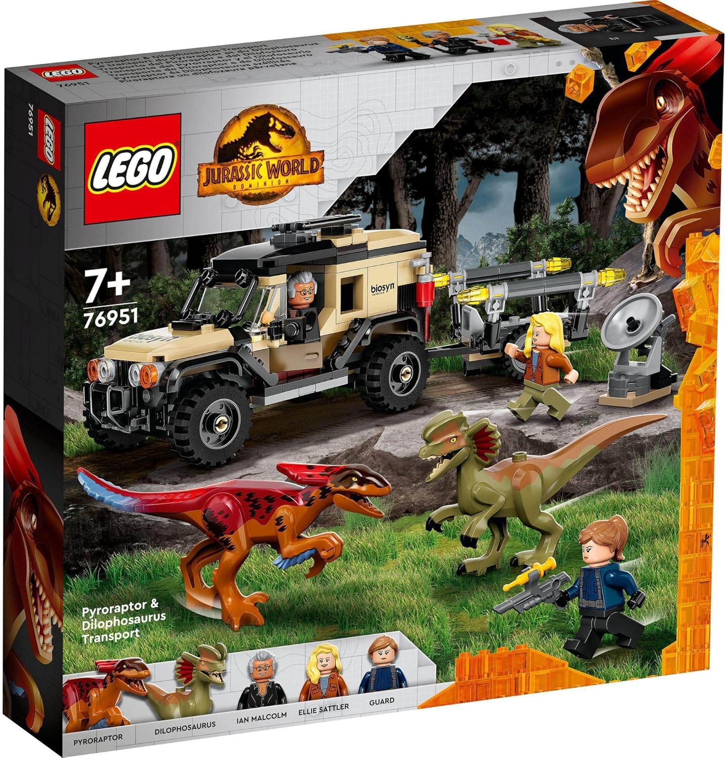 **MTS Toys**เลโก้ Lego 76951 Jurassic World : Pyroraptor & Dilophosaurus Transport