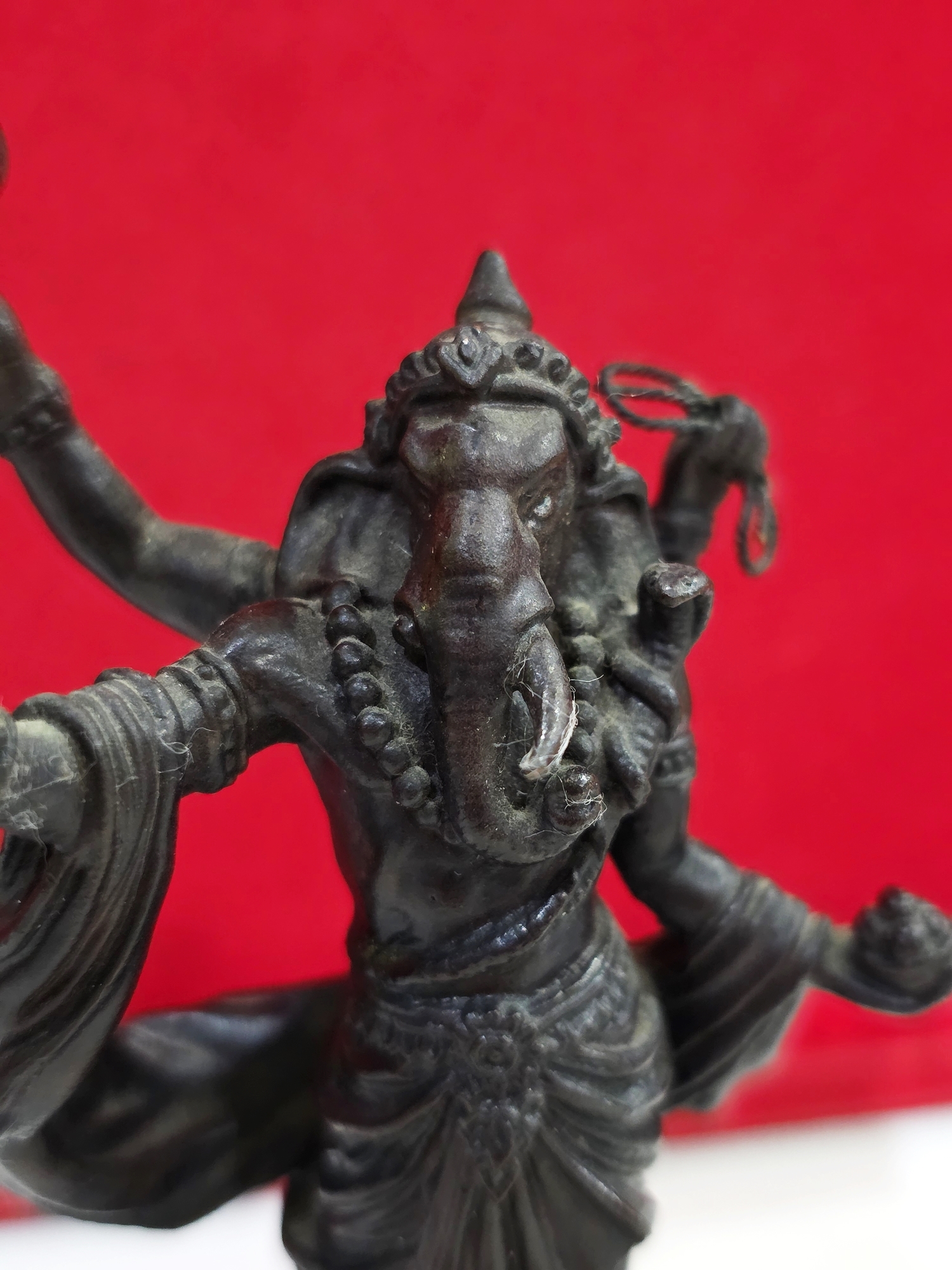 พระพิฆเนศ ปางมหาเทพ เวิร์คพอยท์ ขนาดบูชา 3.9 นิ้ว รุ่นเฉลิมพระเกียรติ 80พรรษา ในหลวง รัชกาลที่9 ปี2550 นิยม หายากมาก