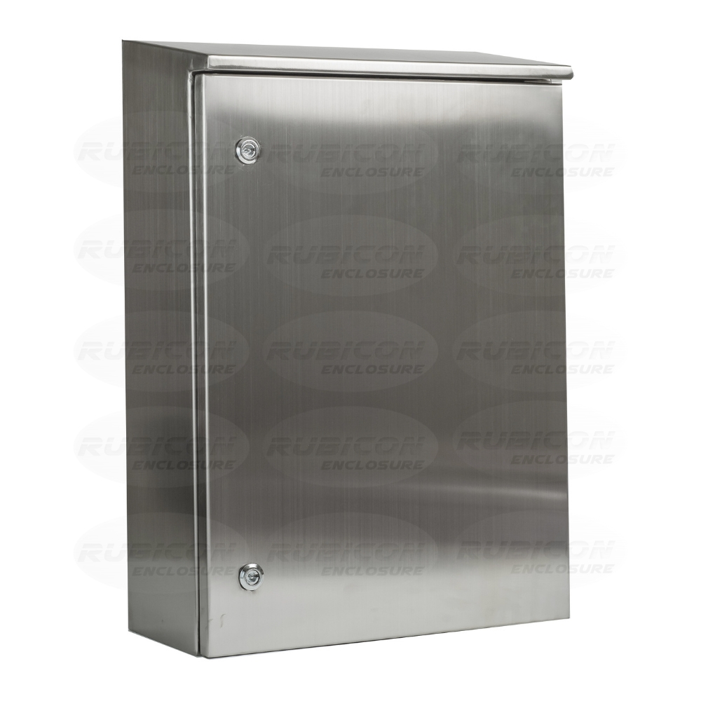 RBNS-11 ตู้คอนโทรลสแตนเลส ฝา 1 ชั้น มีหลังคาสโลป Size : W550 x H700 x D250 mm. สแตนเลส 304 (SUS 304) ความหนา 1.5 มม.