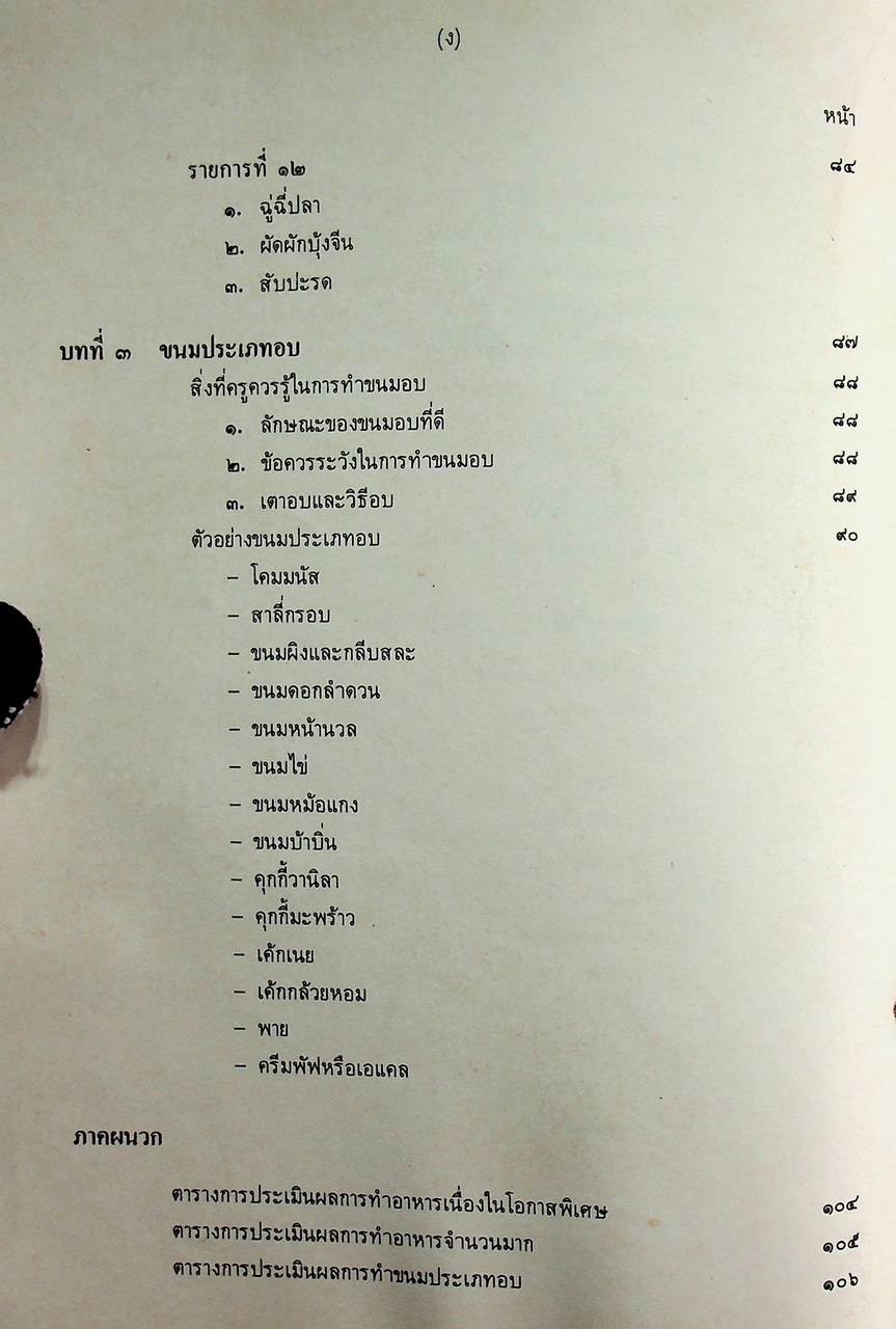 คู่มือครูวิชาชีพ หมวดคหกรรม คก ๐๒๓ อาหาร ๓ ระดับมัธยมศึกษาตอนต้น ตามหลักสูตรมัธยมศึกษาตอนต้น พุทธศักราช ๒๕๒๑